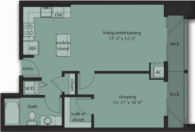 One Bedroom C11 floor plan