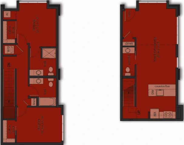 Townhome TH5 floor plan