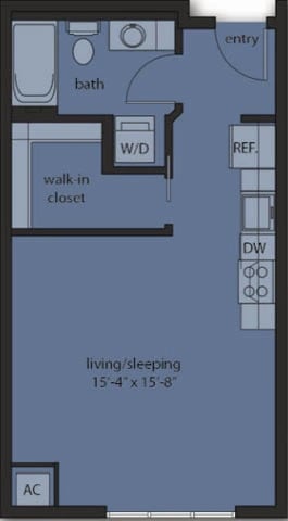Studio A1 floor plan