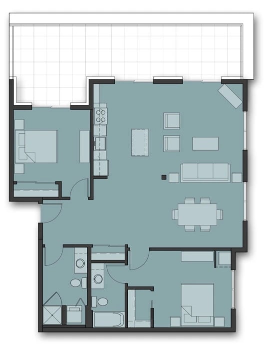 Two Bedroom C.5 floor plan