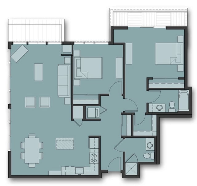 Two Bedroom C.8 floor plan