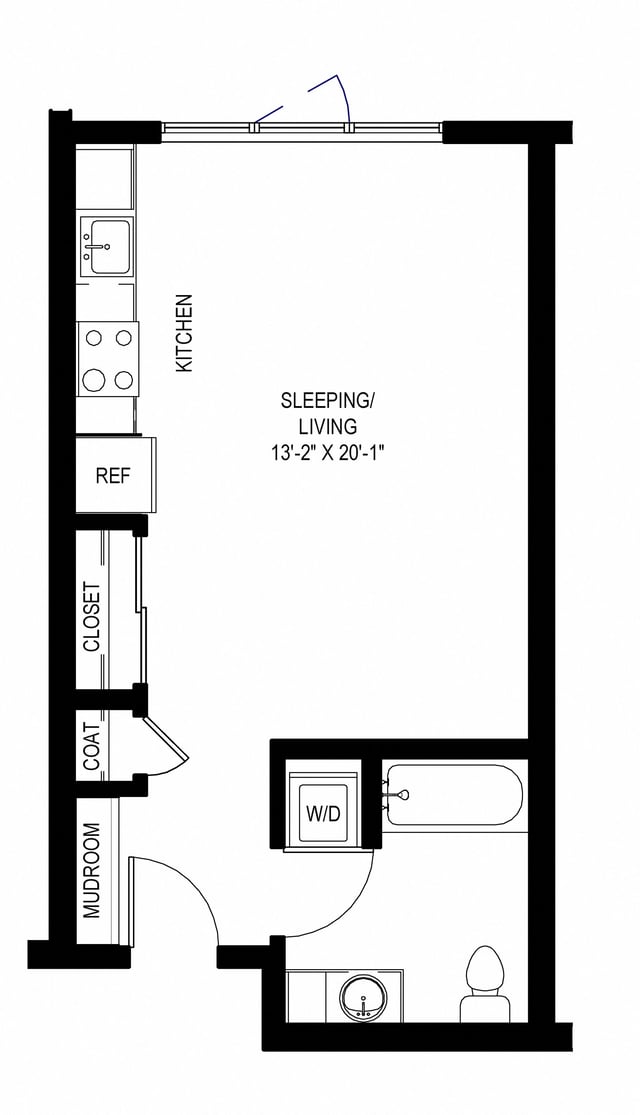 Studio A2 floor plan