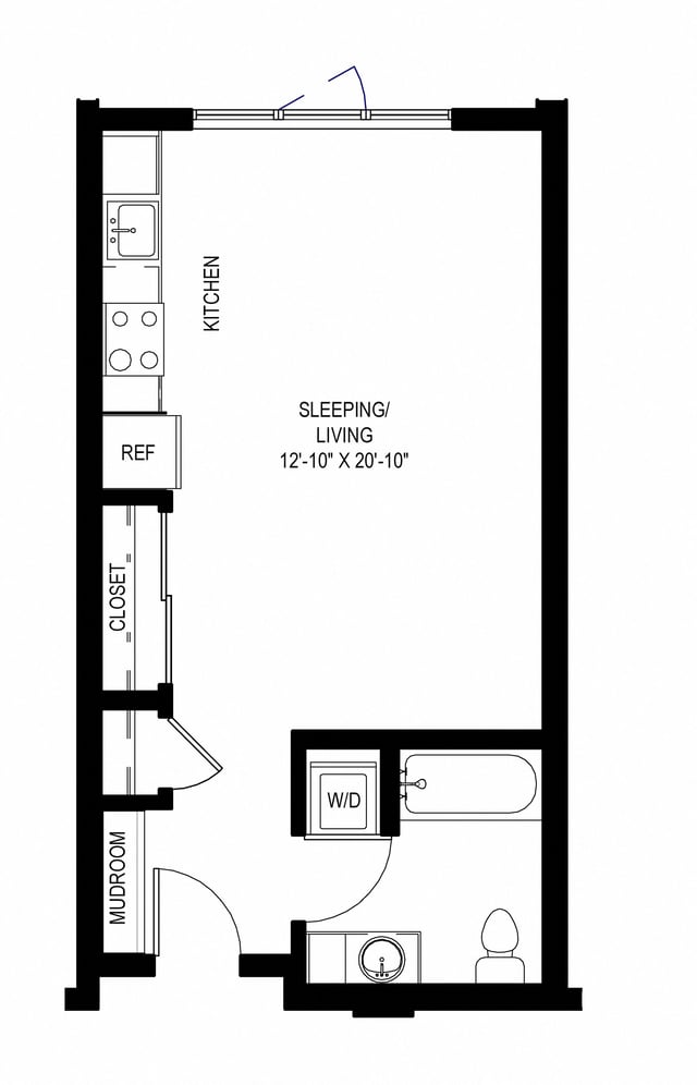 Studio A1 floor plan