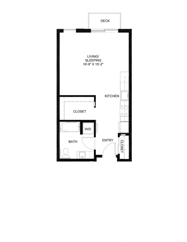 Studio A2 floor plan