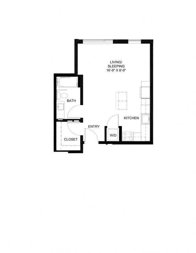 Studio A6 floor plan