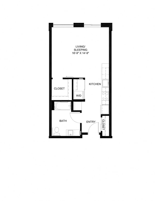 Studio A8 floor plan