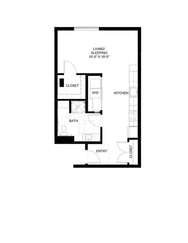 Studio E10-A floor plan