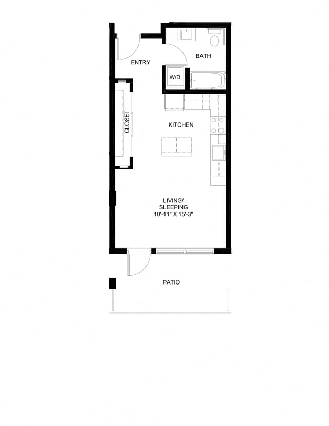 Studio E12 floor plan