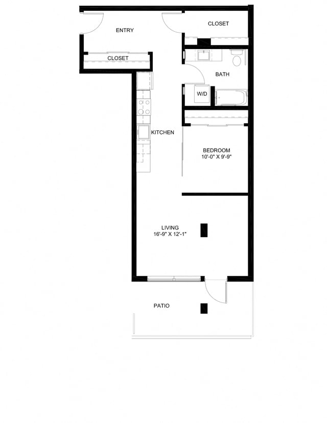 One Bedroom E11 floor plan