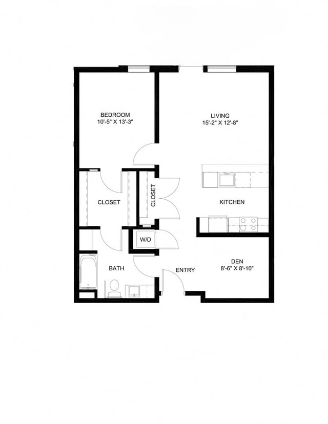 One Bedroom Den C3 floor plan