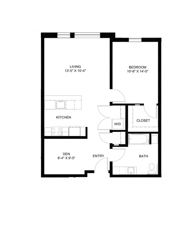 One Bedroom Den C4 floor plan