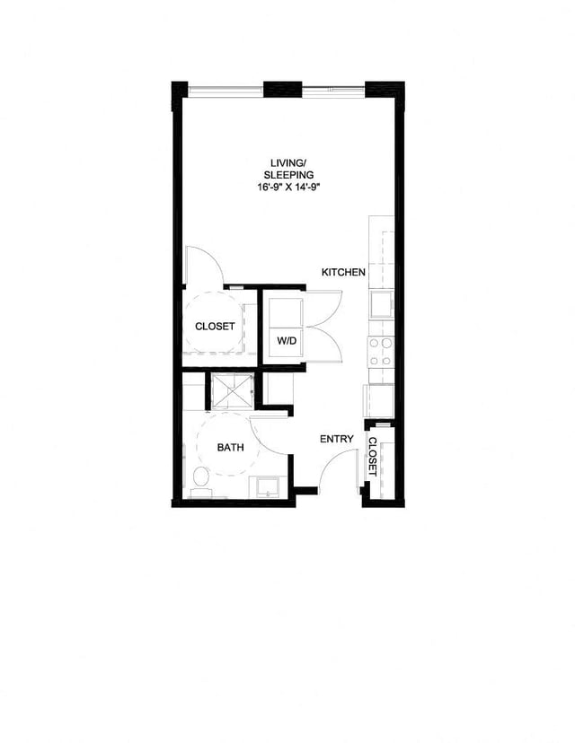 Studio A8-A floor plan