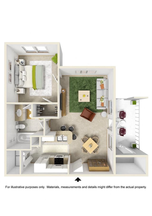 1 Bedroom 1 Bath