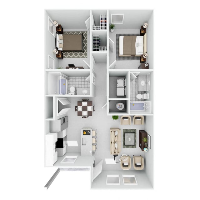 Chisholm Pointe - 2 Bed 2 Bath floor plan
