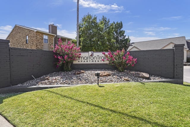 Cimarron Trails Apts. sign