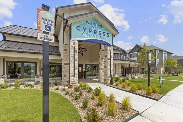 Cypress Crossing sign