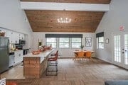 Kitchenette and dining area in the community clubhouse