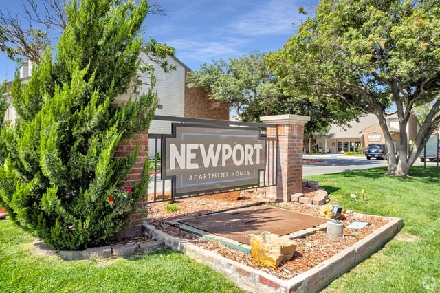 Newport Apartment Homes monument sign