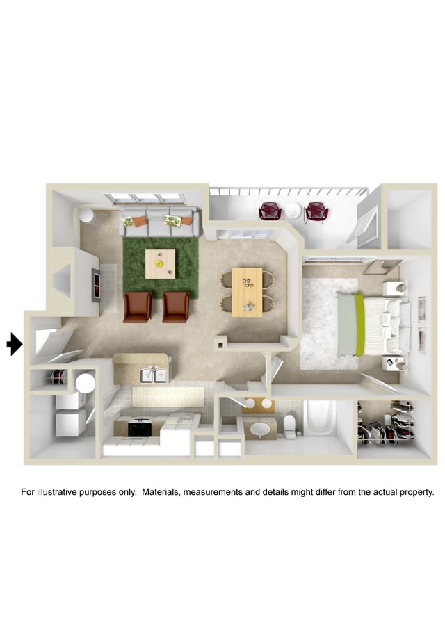 Large 1 Bed 1 Bath