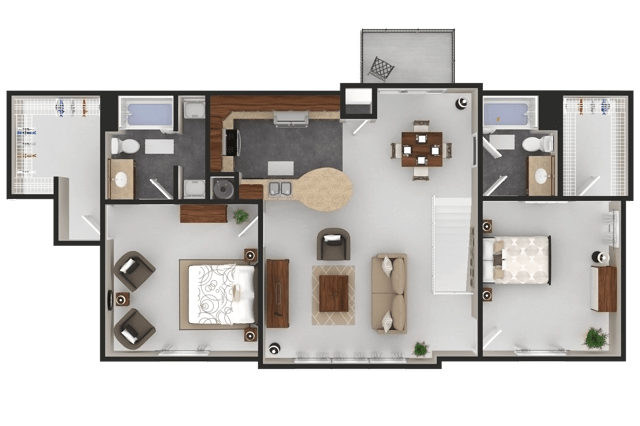 2 Bed 2 Bath Loft + $150 Attached Garage (Fireplace Optional)