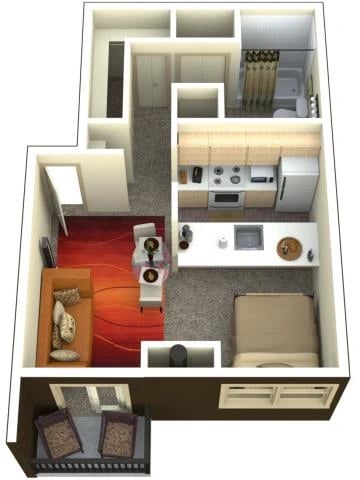 Studio floor plan