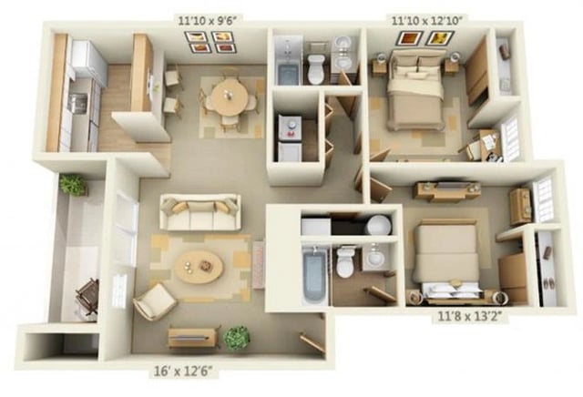 Coliseum Maple floor plan
