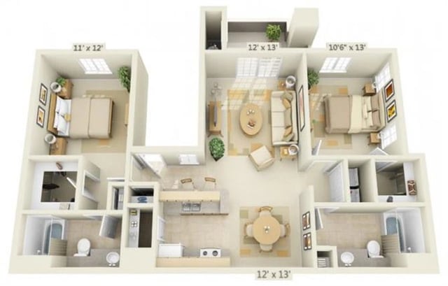 Limestone floor plan