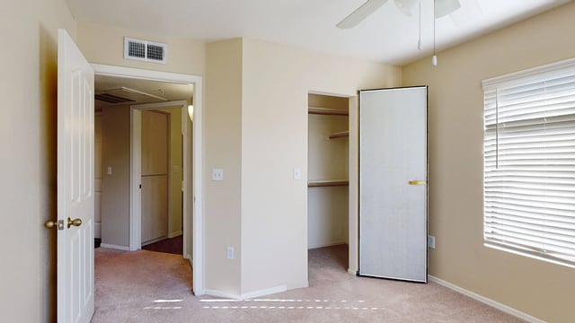Bedroom with a closet and doorway