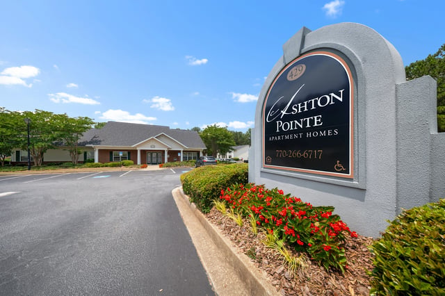 Ashton Pointe Apartment Homes Monument Signage at Ashton Pointe apartments in Monroe, GA